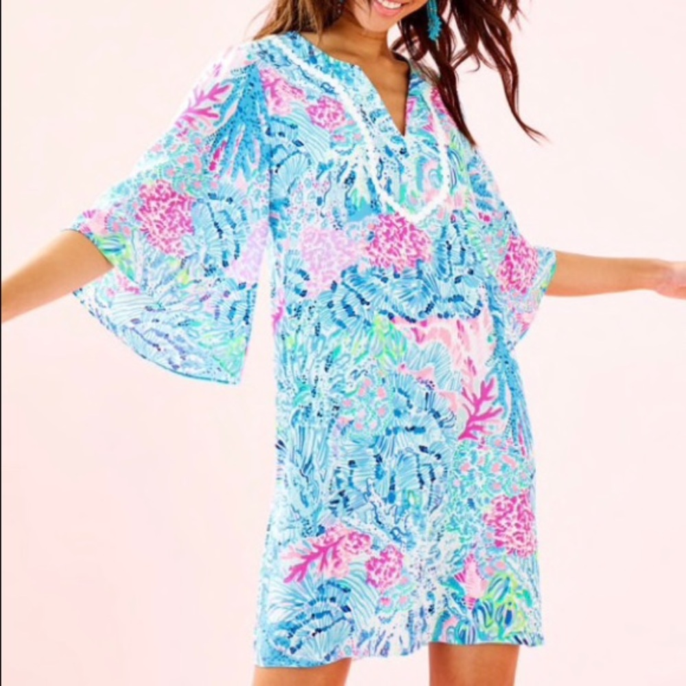 Delancey Dress Multi Sink or Swim NWT